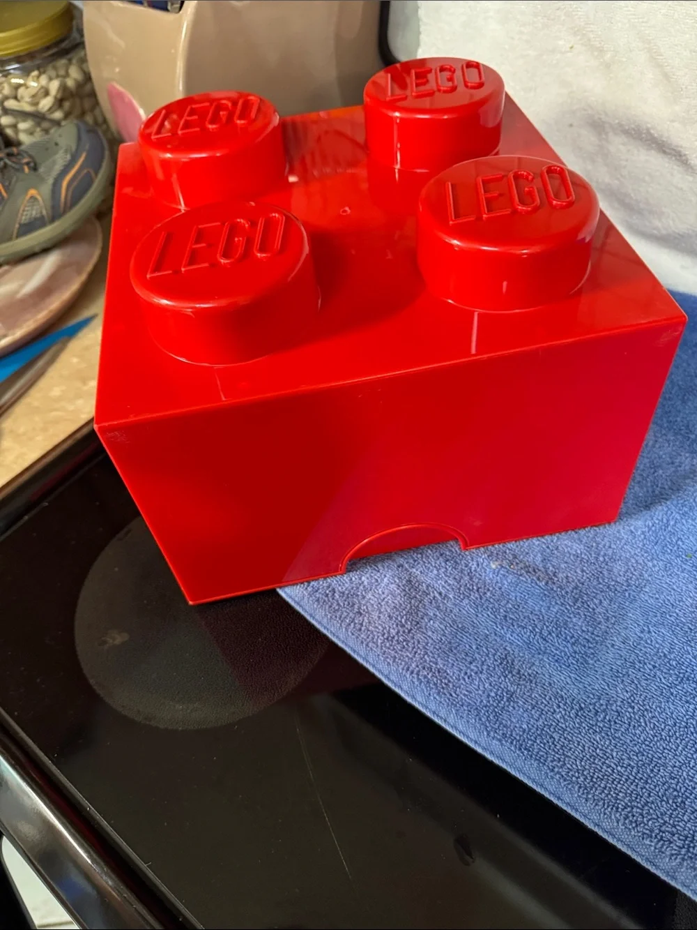 LEGO Red Stackable Storage Brick -  Organizer
